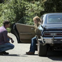 Supernatural -- "Keep Calm and Carry On" -- SN1201a_0002.jpg -- Pictured (L-R): Jensen Ackles as Dean and Samantha Smith as Mary Winchester -- Photo: Katie Yu/The CW -- ÃÂ© 2016 The CW Network, LLC. All Rights Reserved